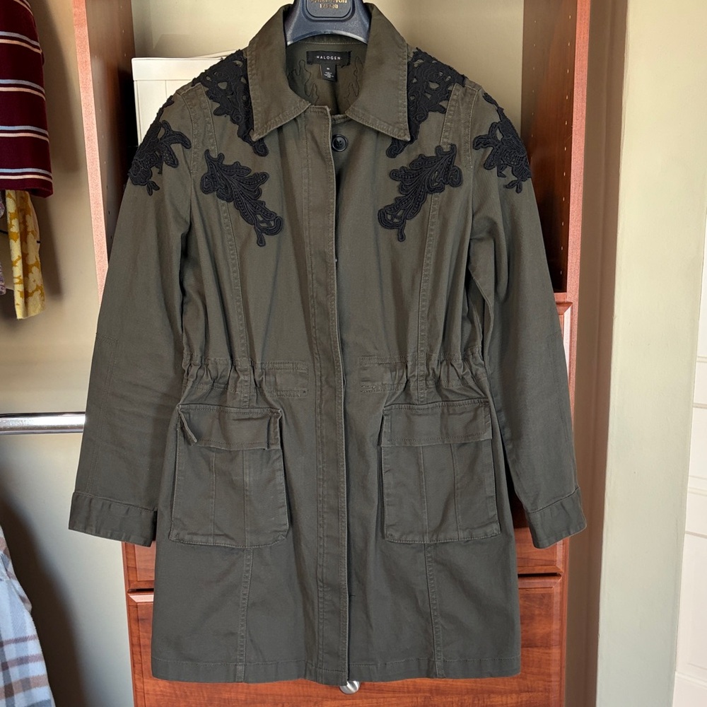 Halogen long cargo coat